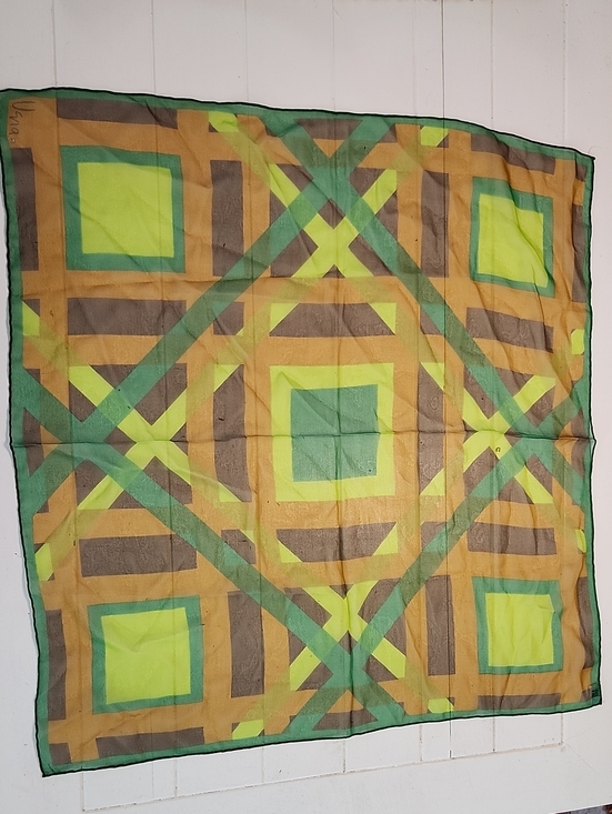 Vera Neumann Accessories - Vera Neumann Vintage 1970's Chiffon Square Scarf